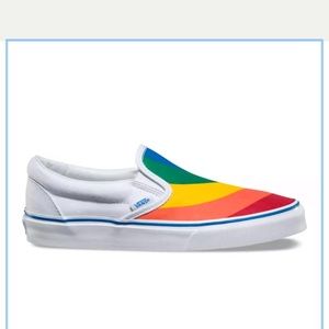 Rainbow Stripe Slip-on Vans